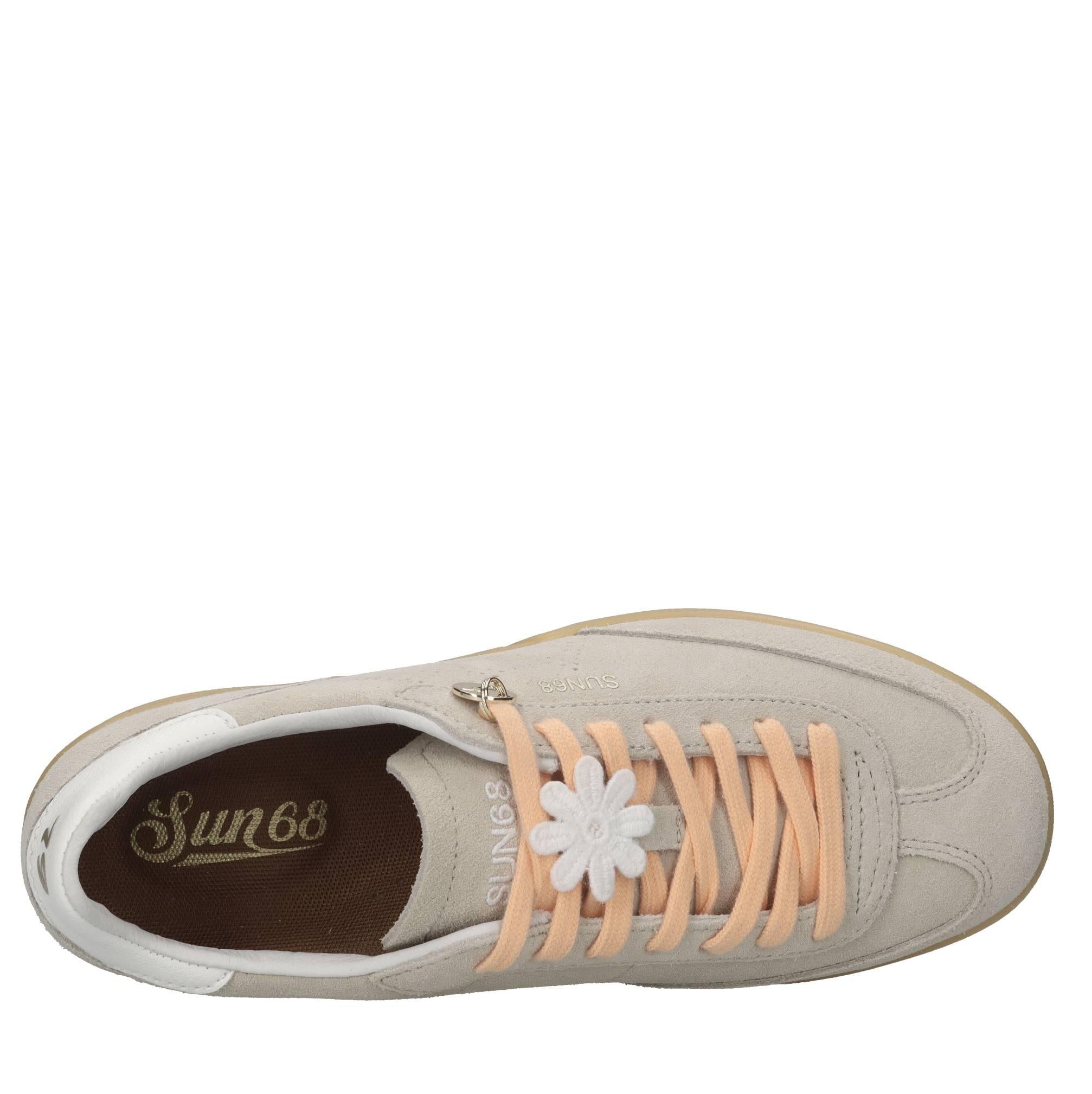 Sneakers in camoscio ed ecopelle 