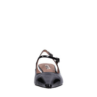 Décolleté slingback in pelle 