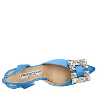 Décolleté slingback in raso 