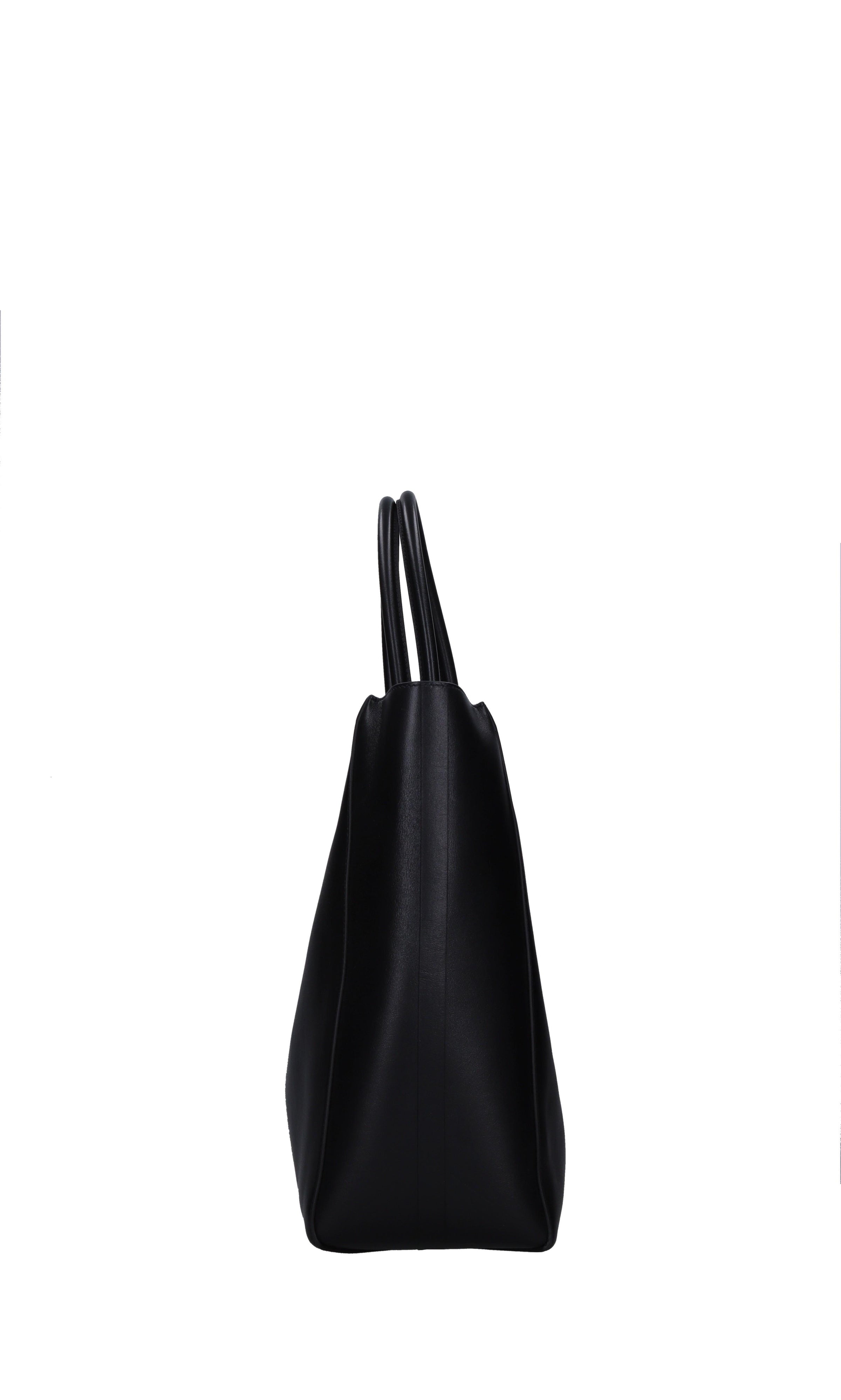 Borsa VLogo Side in pelle 