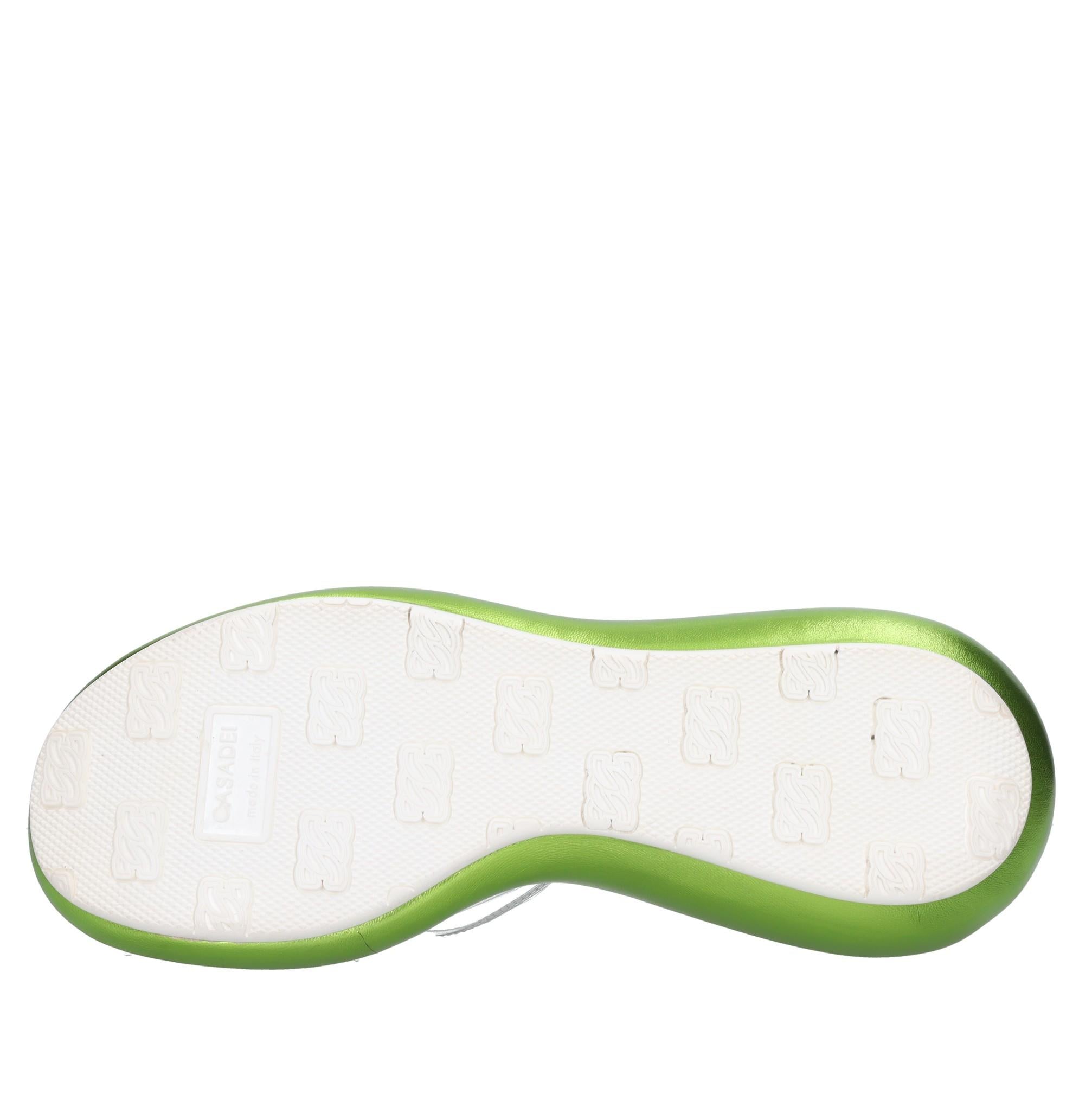 Mules Zeppa in pelle e plexi 