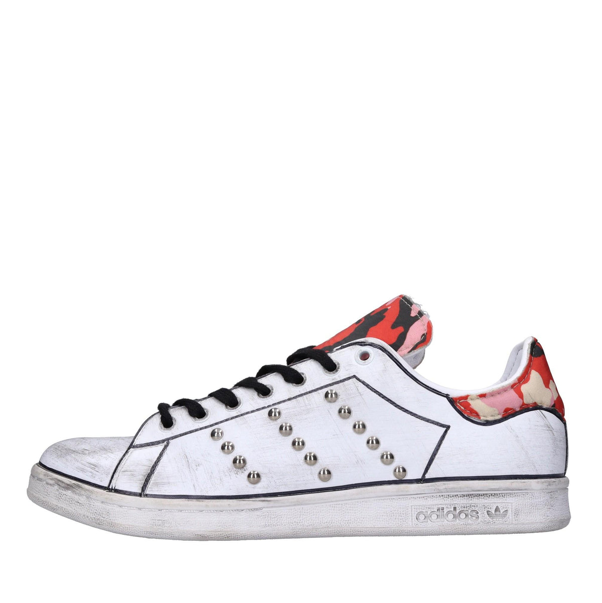 Sneakers in ecopelle e tessuto 