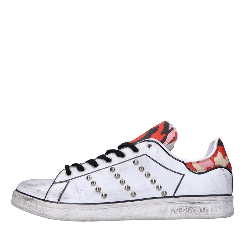 Sneakers in ecopelle e tessuto 