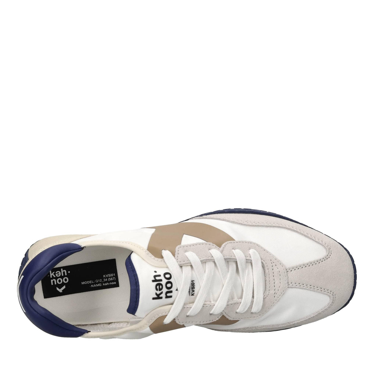 Sneakers in camoscio ecopelle e tessuto 