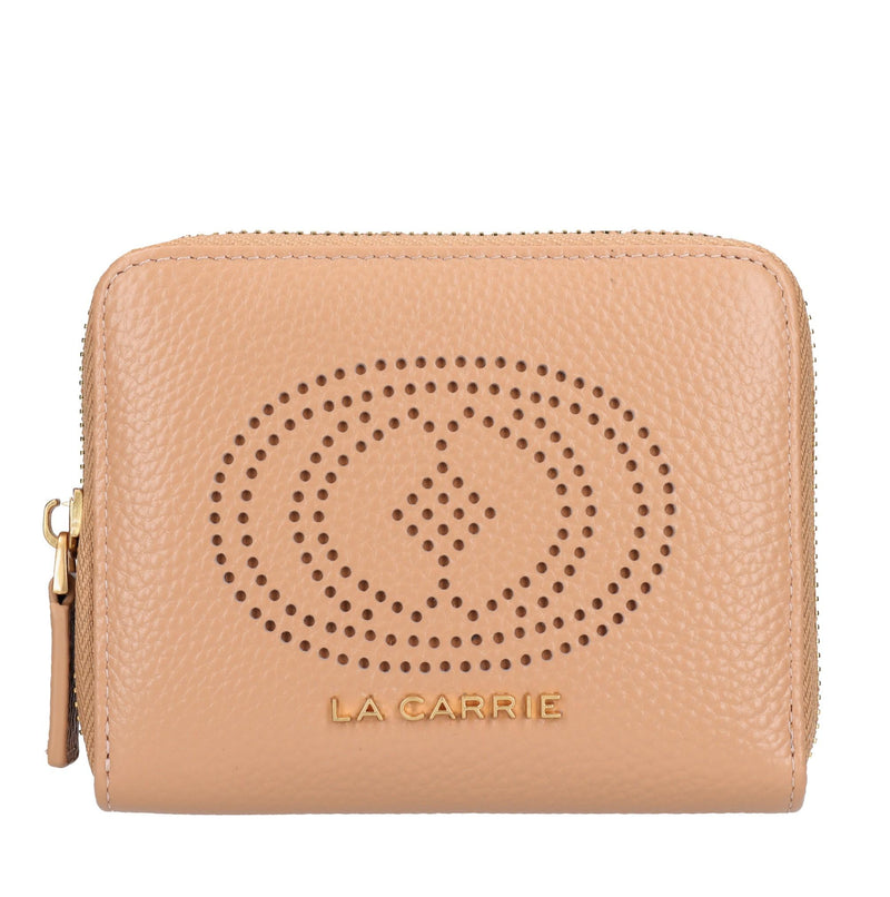 Portafoglio Drilled logo small wallet in pelle 