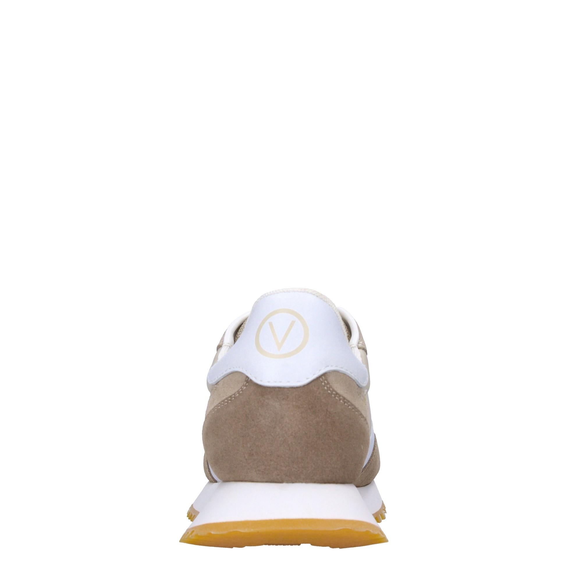 Sneakers in pelle e tessuto 