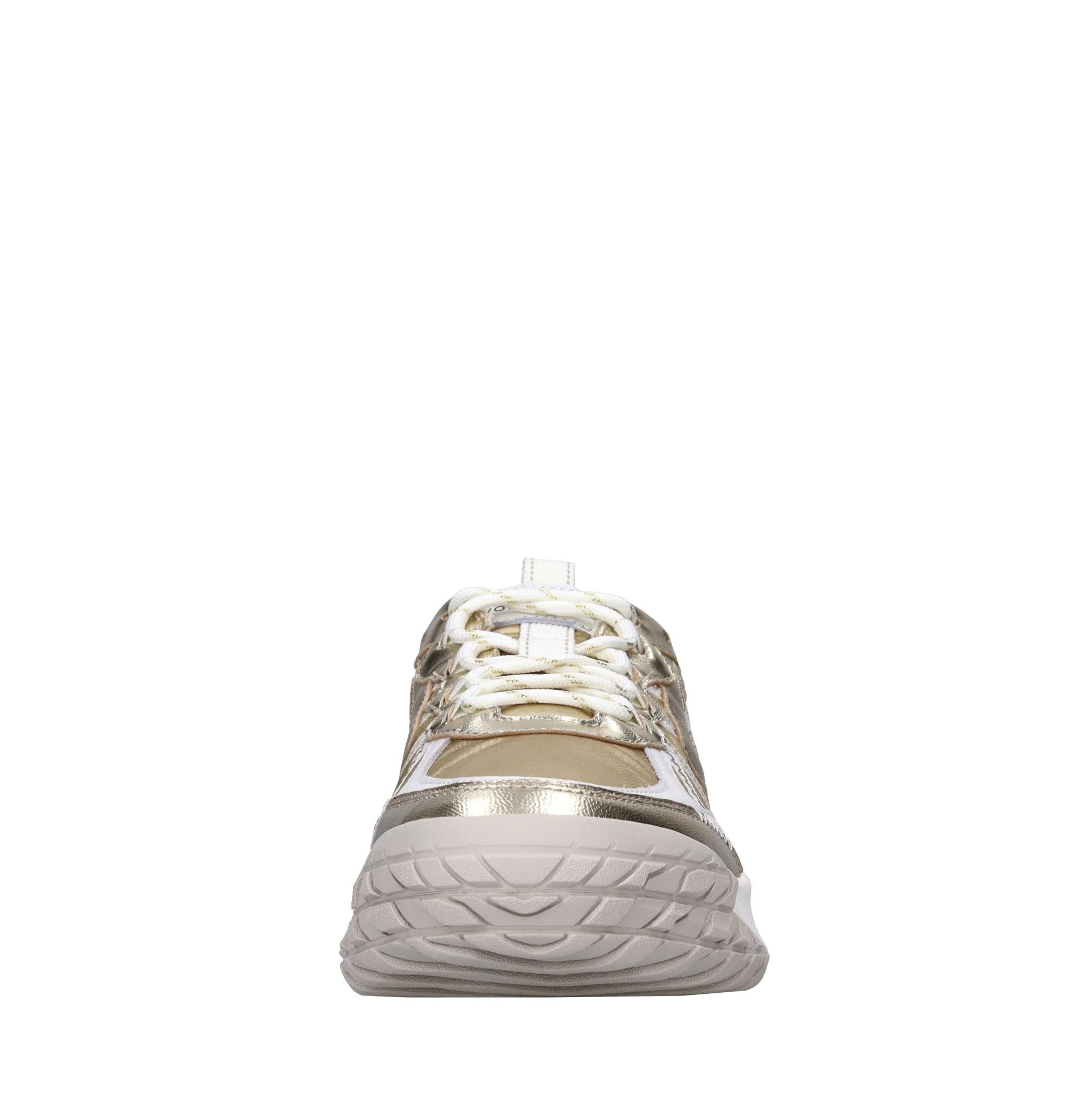 Sneakers in pelle ecopelle e tessuto 