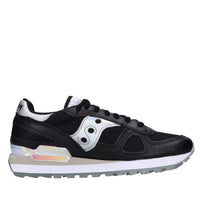 Sneakers in pelle e tessuto 