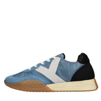 Sneakers in camoscio tessuto e gomma 