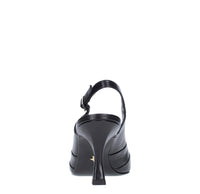Décolleté slingback in pelle 
