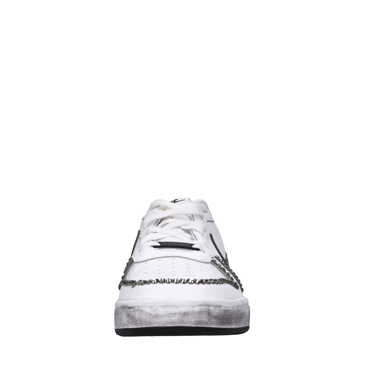 Sneakers in pelle e strass 
