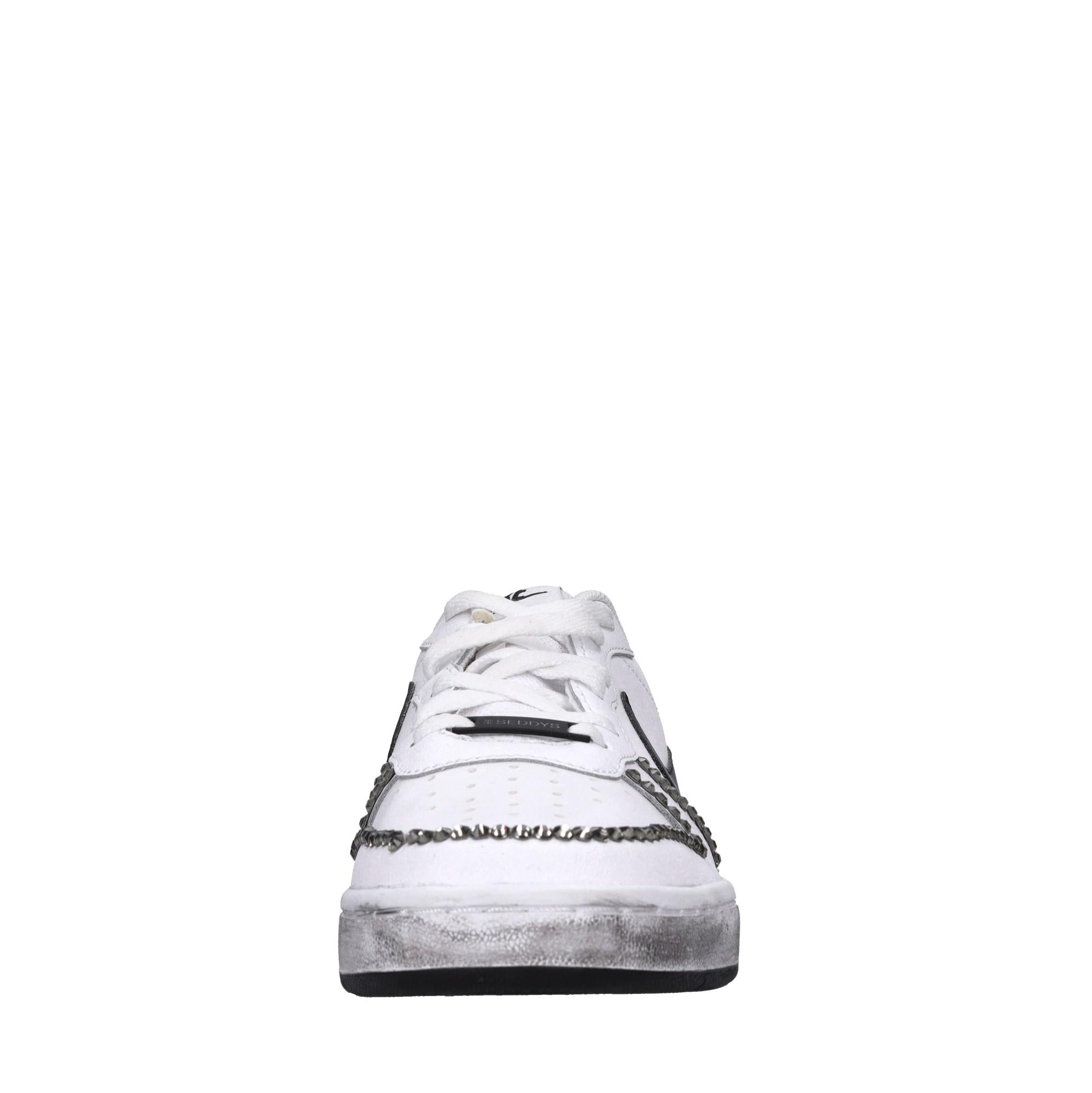 Sneakers in pelle e strass 