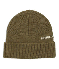 Berretta Premiata realizzata 100% lana merino extrafine a coste e punto links<BR/> 