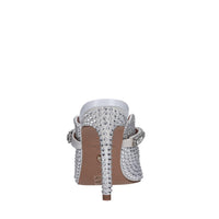 Sabot in raso e strass 