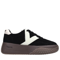Sneakers in camoscio ed ecopelle 