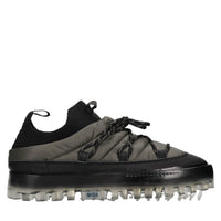 Sneakers in pelle e tessuto 