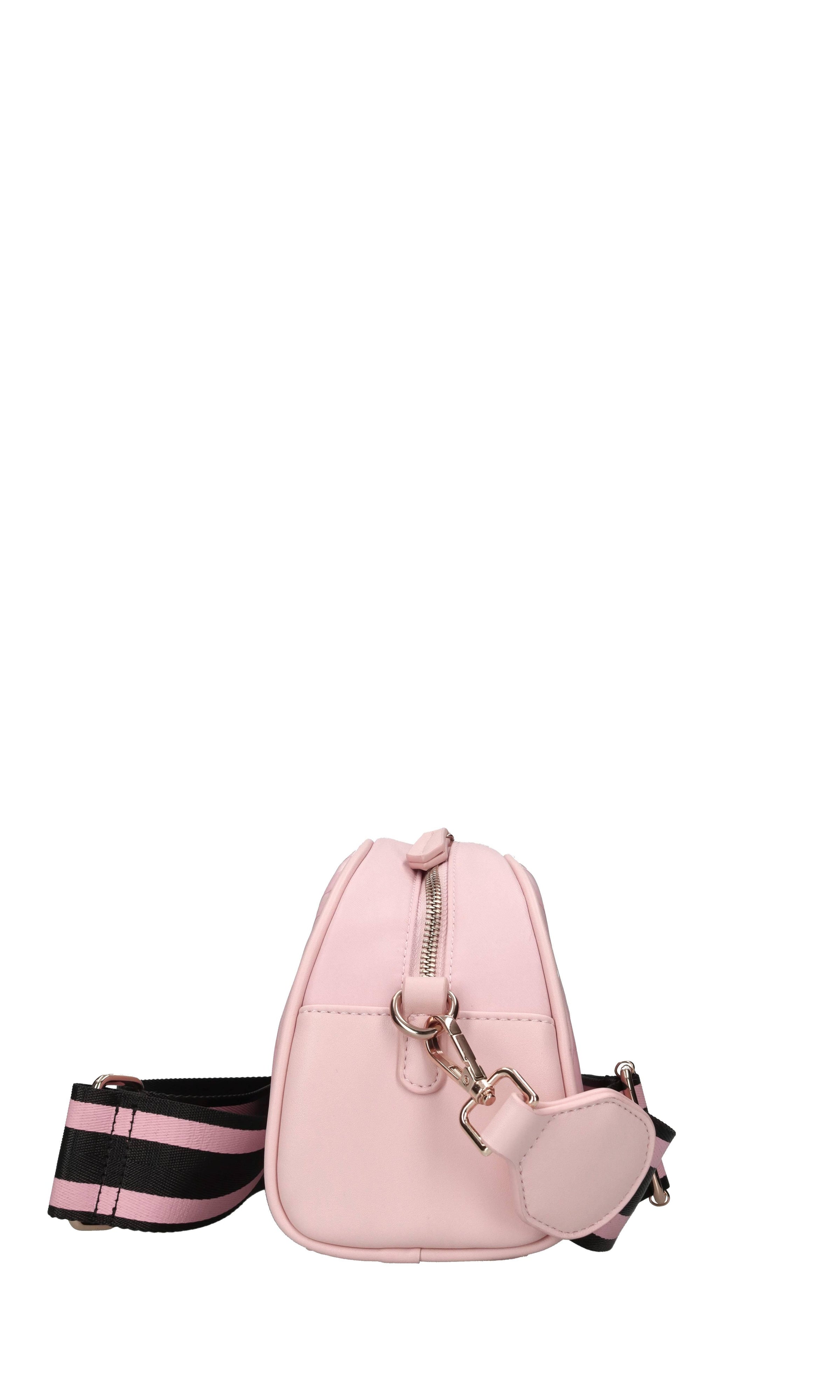 Borsa in ecopelle e tessuto 