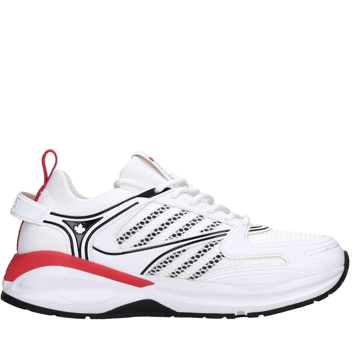 Sneakers in tessuto ed ecopelle 