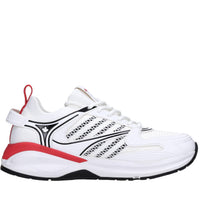 Sneakers in tessuto ed ecopelle 