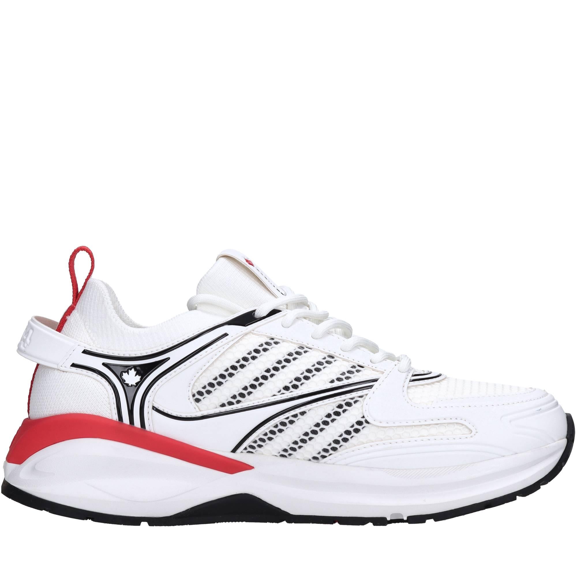 Sneakers in tessuto ed ecopelle 