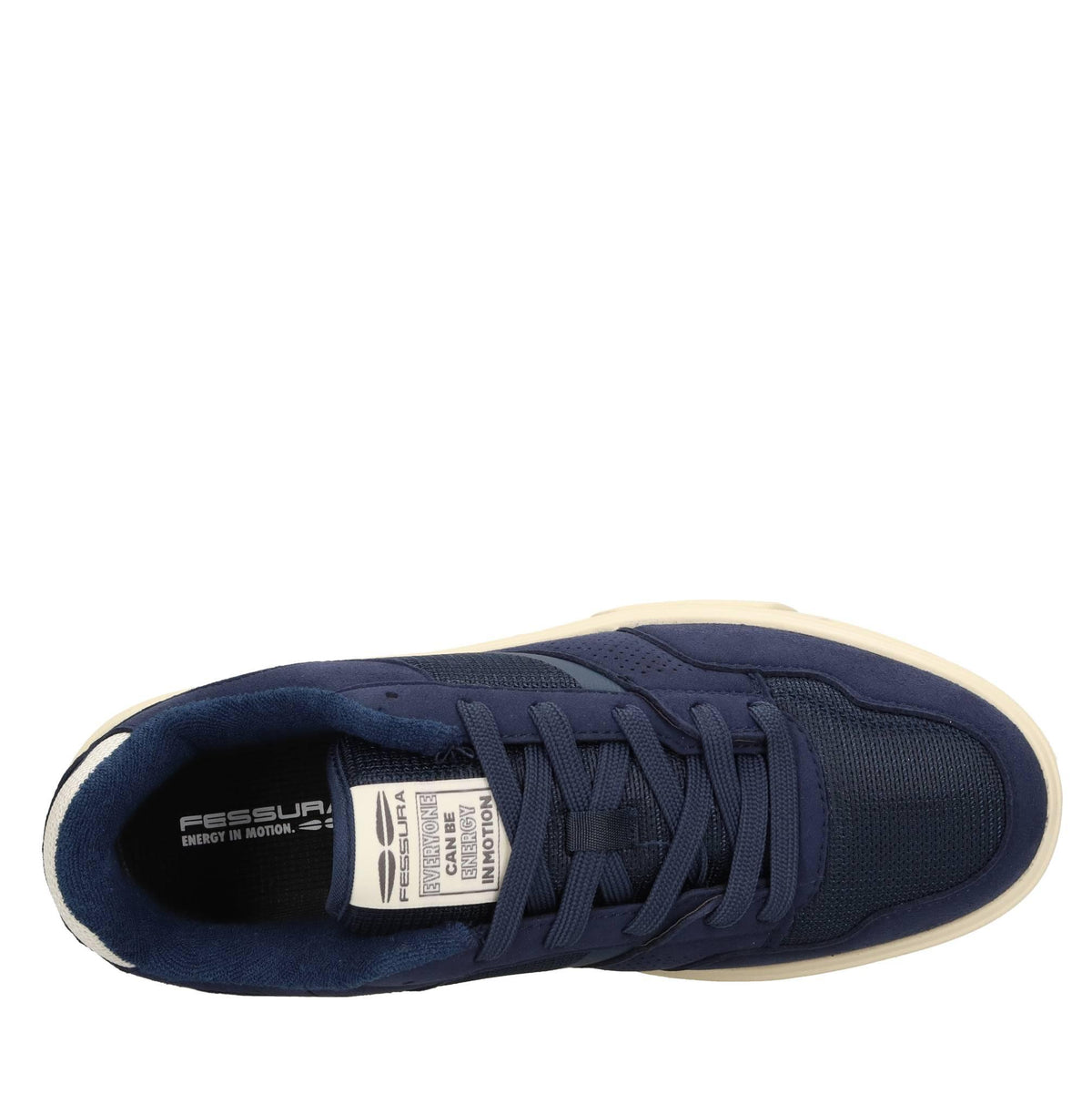 Sneakers modello STRIDE 01 in tessuto ed ecopelle 