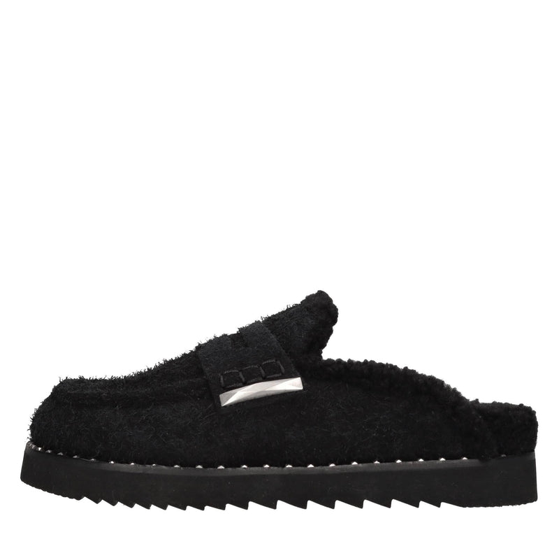 Mules in pelle scamosciata 