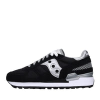 Sneakers in camoscio e tessuto 