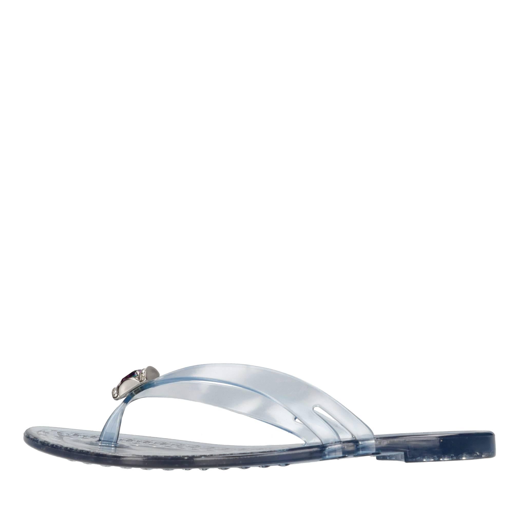 Sandali flat Jelly in PVC e Swarovski 