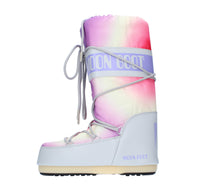 Stivali da neve modello ICON TIE DYE MOON BOOT in nylon tecnico idrorepellente 