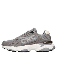 Sneakers in ecocamoscio e tessuto 