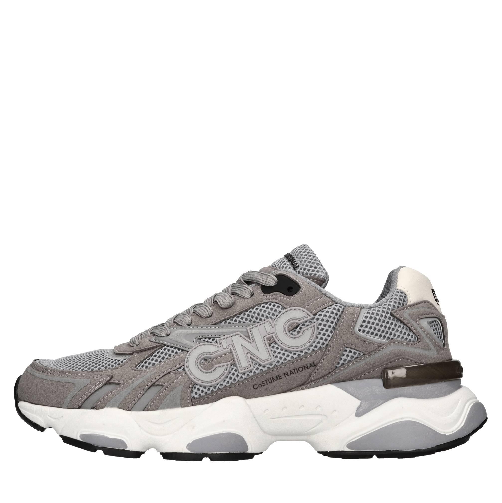 Sneakers in ecocamoscio e tessuto 