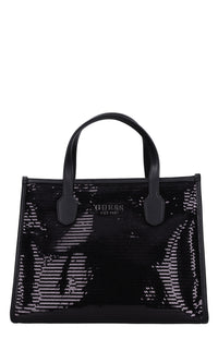 Borsa in ecopelle e pailettes 