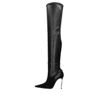 Stivali cuissard Superblade in camoscio ed ecopelle stretch 