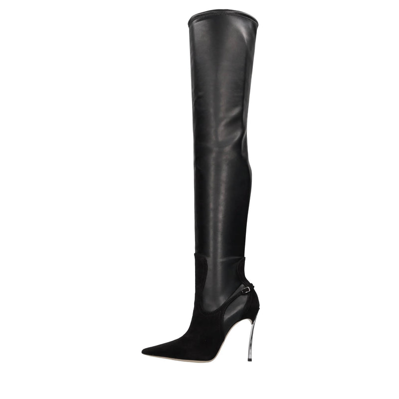 Stivali cuissard Superblade in camoscio ed ecopelle stretch 