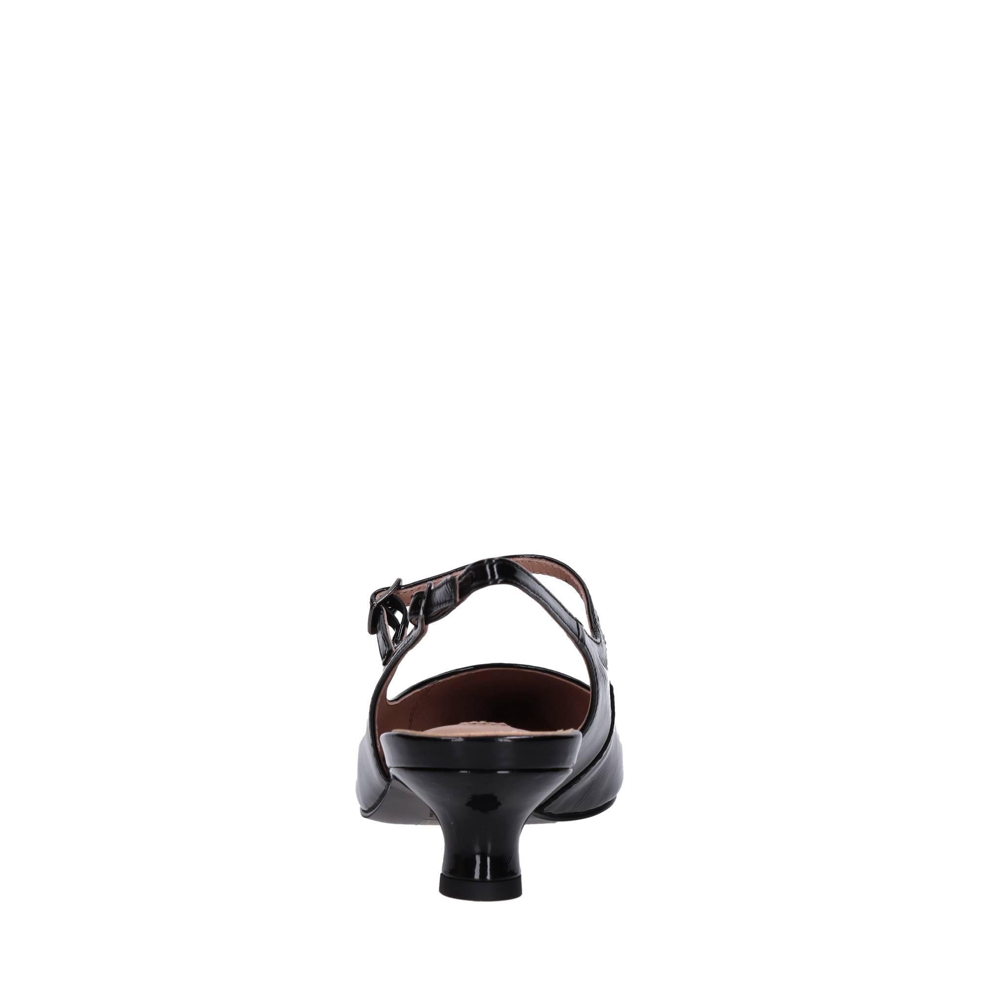 Décolleté slingback in pelle 