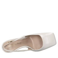 Décolleté slingback in pelle 