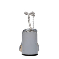Sandali in raso e strass 