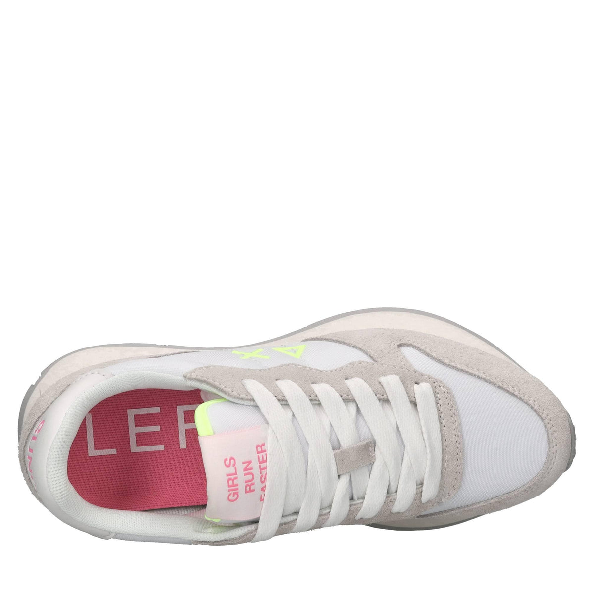 Sneakers in pelle ecopelle e tessuto 
