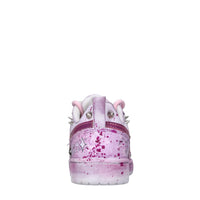 Sneakers in ecopelle e tessuto 