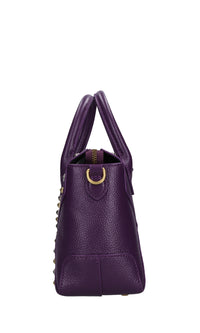 Borsa FRIVOLOUS SMALL in pelle e borchie 