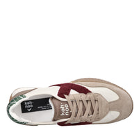 Sneakers in camoscio, tessuto e gomma 