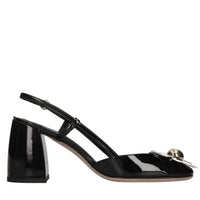 Décolléte slingback in vernice 