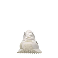Sneakers in pelle e tessuto 