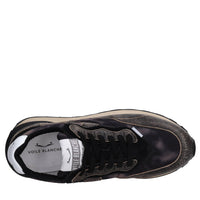 Sneakers in camoscio pelle e tessuto 