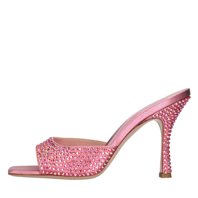 Mules Dita 95 in raso e strass 