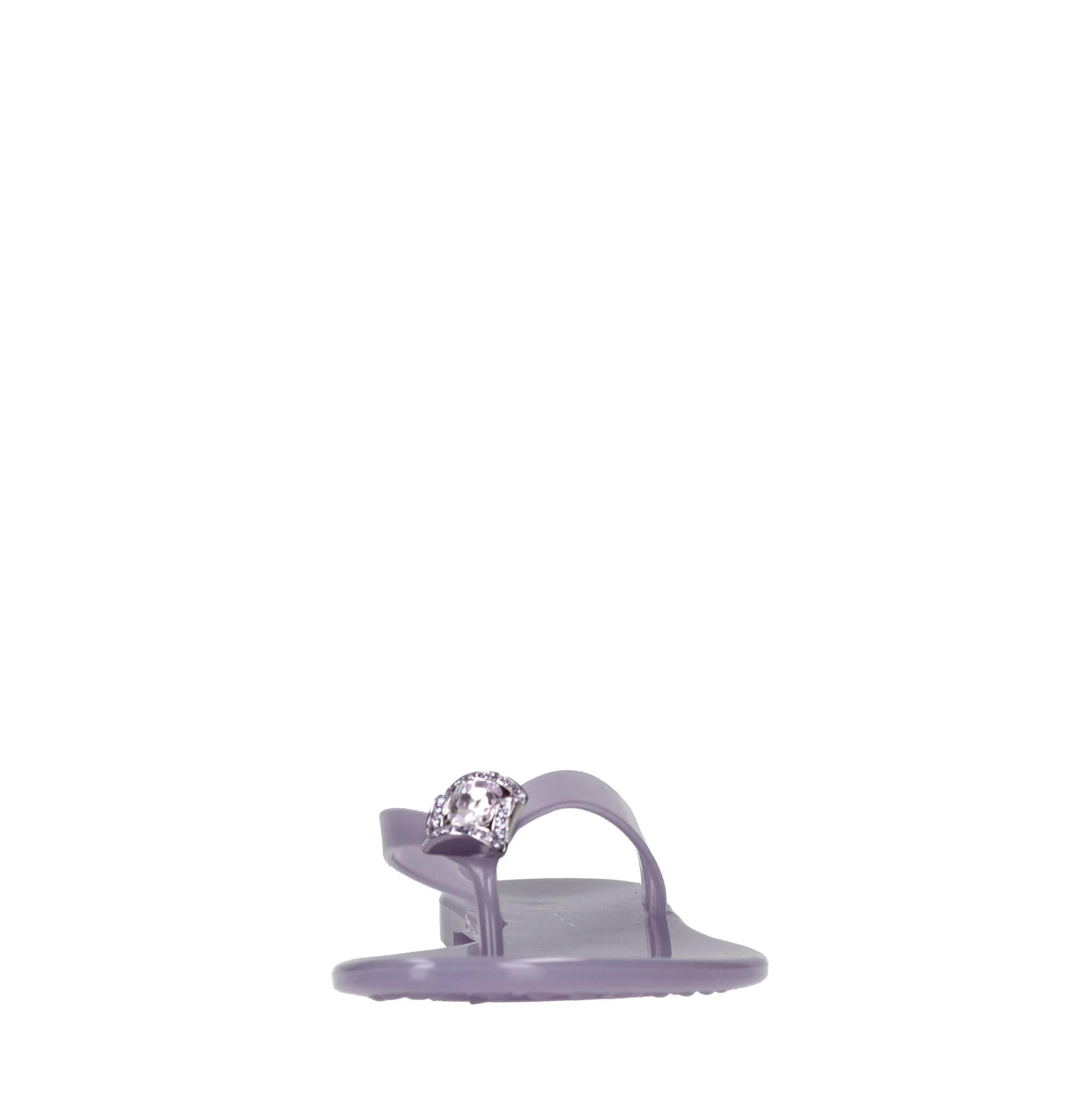 Sandali flat Jelly in PVC e Swarovski 
