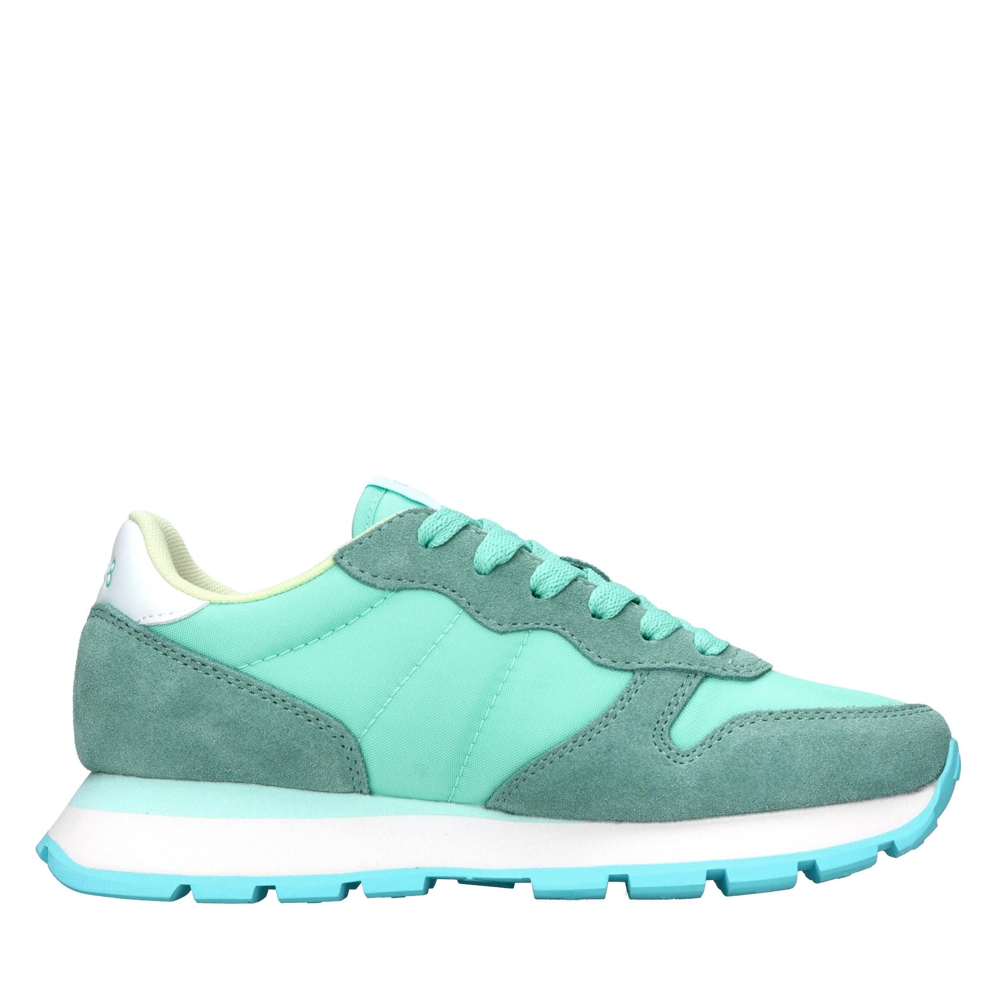 Sneakers in camoscio e tessuto 
