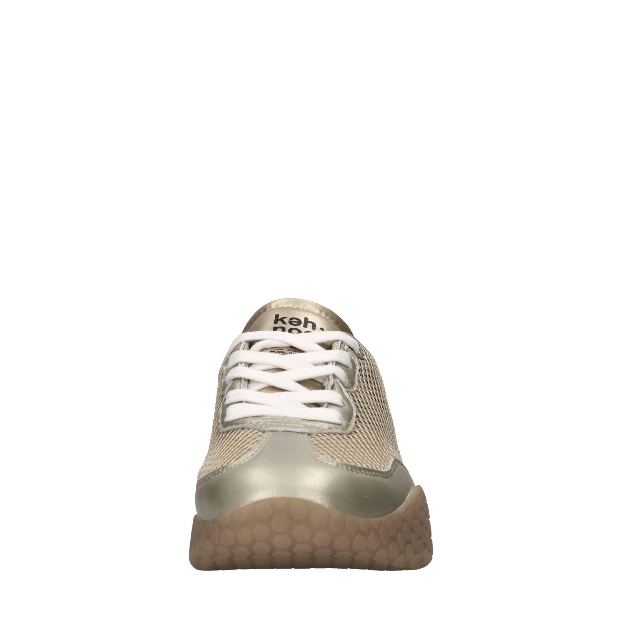 Sneakers in pelle ecopelle e tessuto 