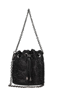 Borsa in tessuto e strass 