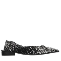 Ballerine slingback in tulle e strass 